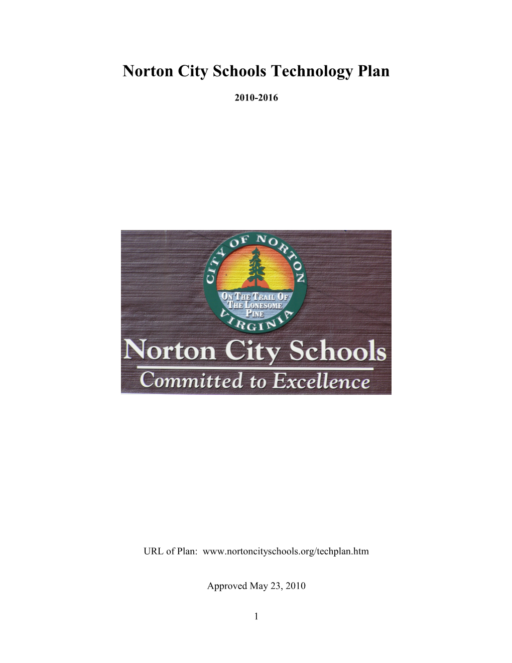 Norton City Schools Technology Plan