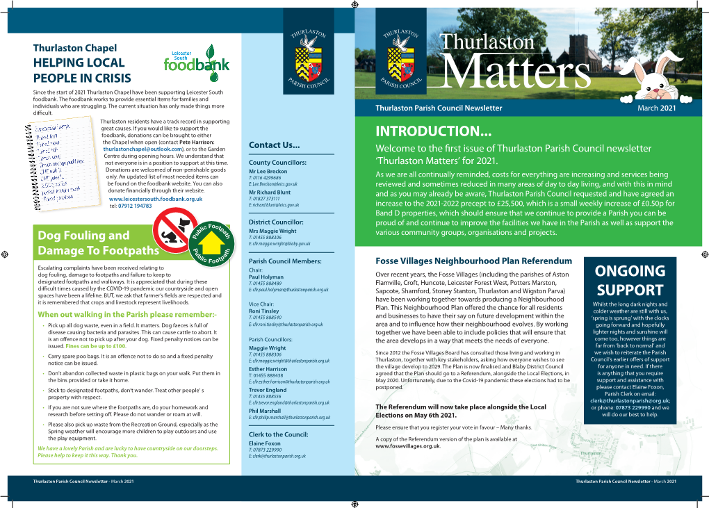 Thurlaston Matters March 2021