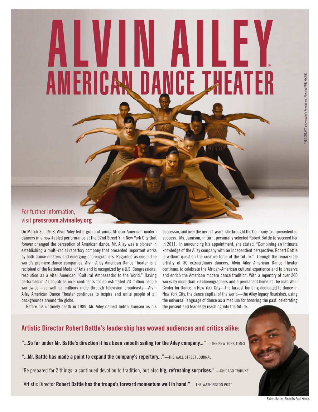 Artistic Director Robert Battle's Leadership Has