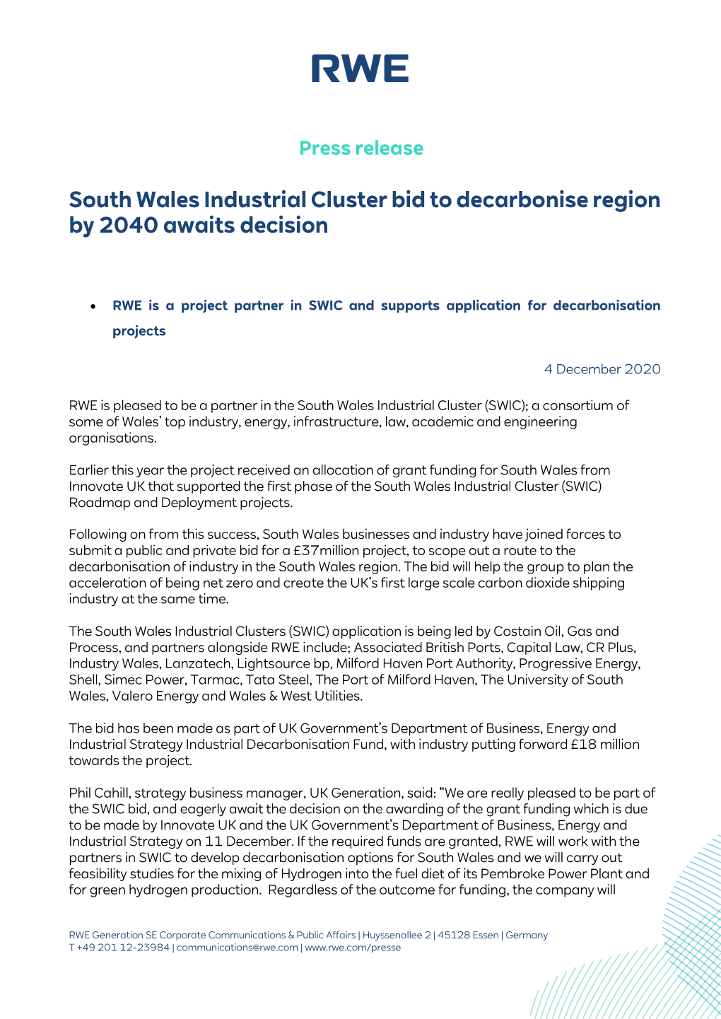 South Wales Industrial Cluster Bid to Decarbonise Region by 2040 Awaits Decision