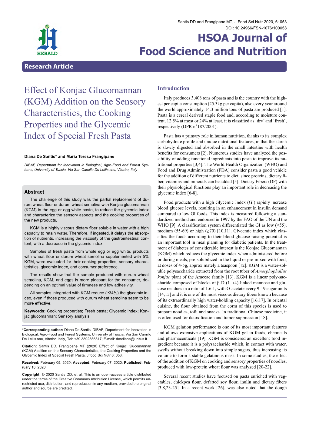 Effect of Konjac Glucomannan