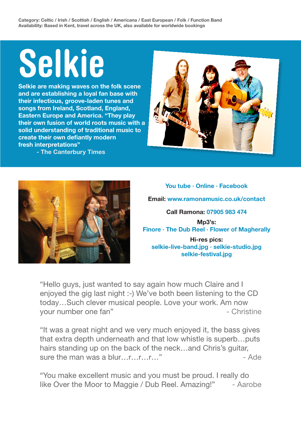 Selkie's Brochure