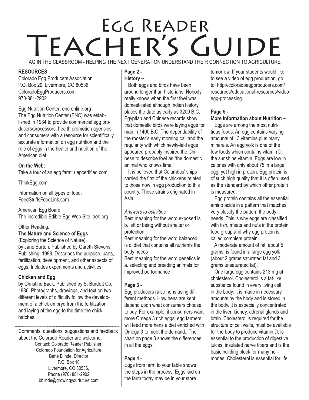 Teacher's Guide