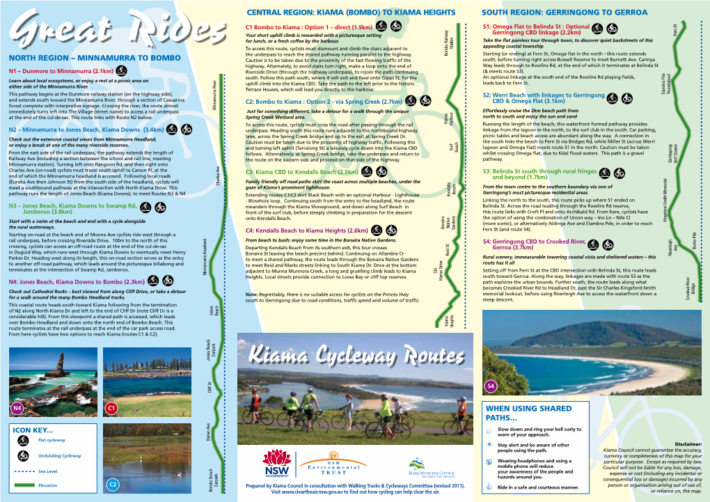 Kiama Cycleway Routes