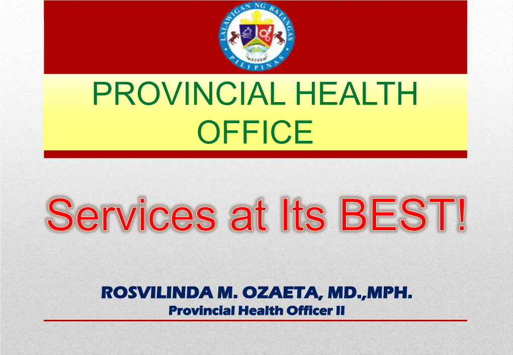 Provincial Health Office