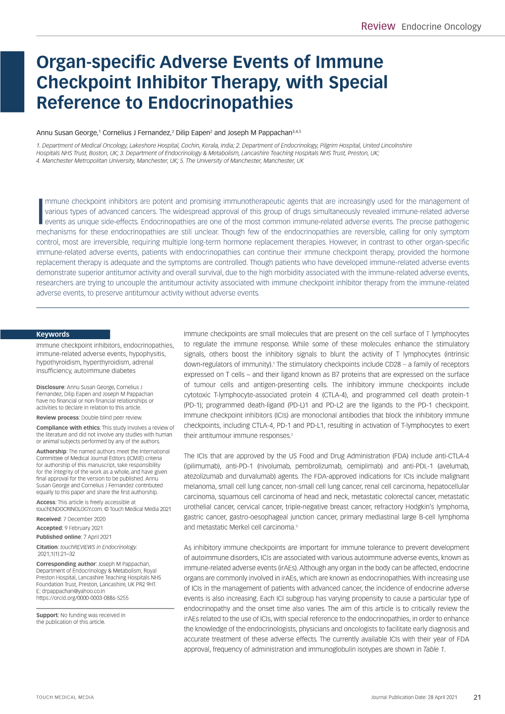 Organ-Specific Adverse Events of Immune Checkpoint Inhibitor Therapy, with Special Reference to Endocrinopathies