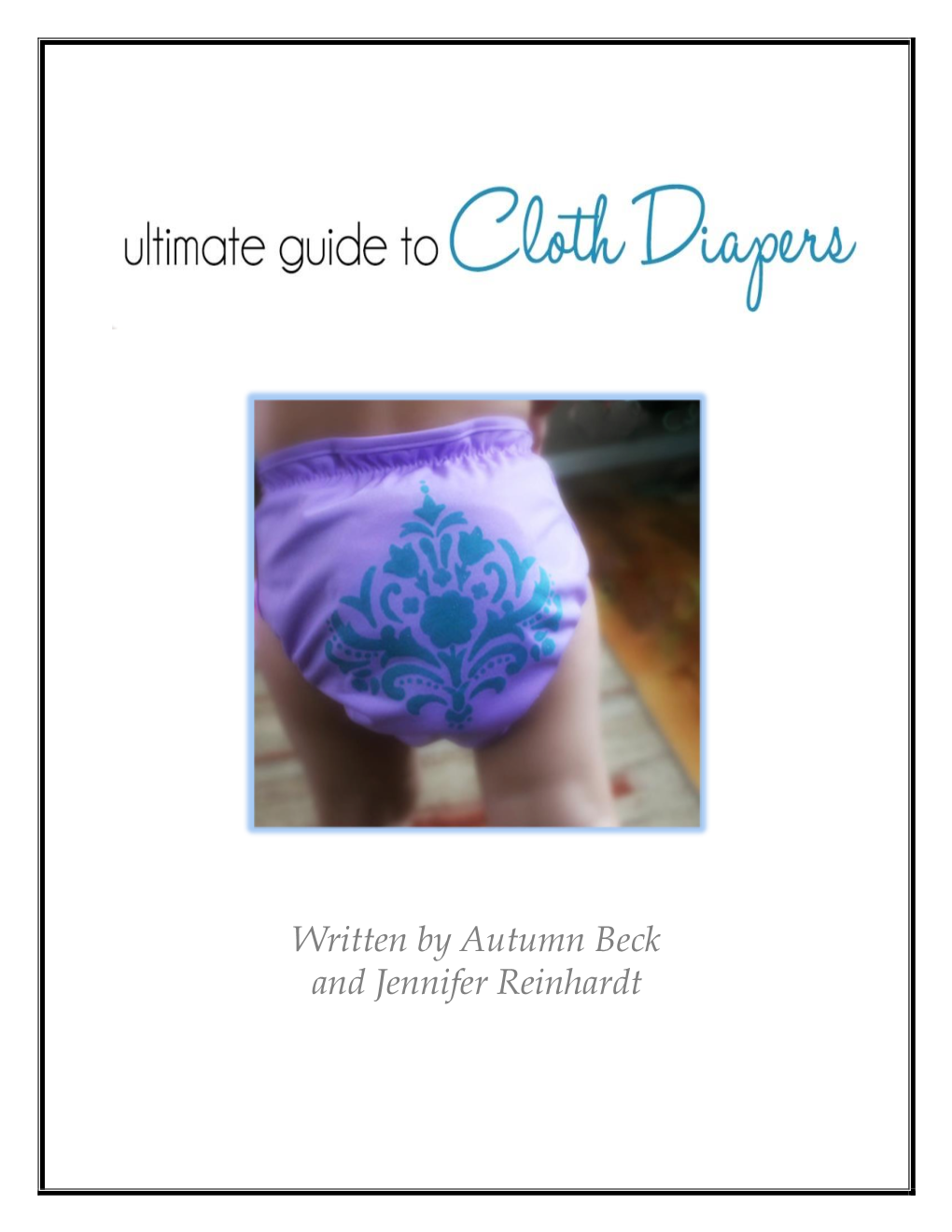 CHAPTER 8 Cloth Diaper Covers