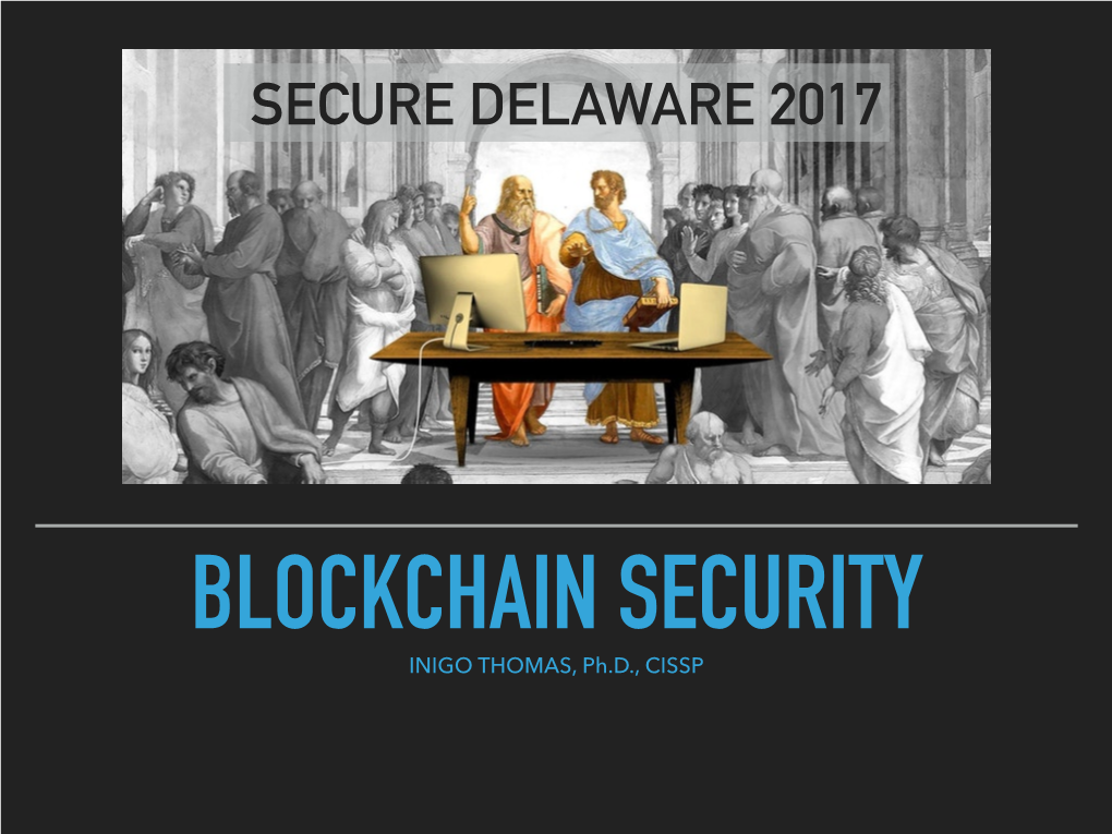 Block Chain Security