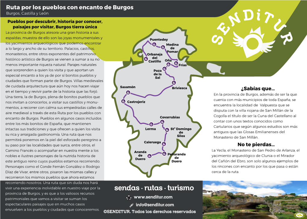 Ruta Por Los Pueblos Con Encanto De Burgos.SENDITUR