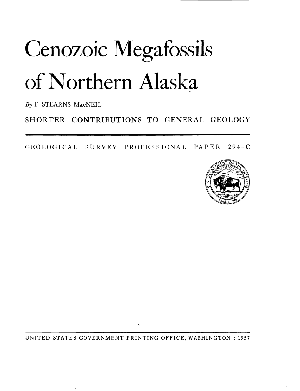 Cenozoic Megafossils of Northern Alaska