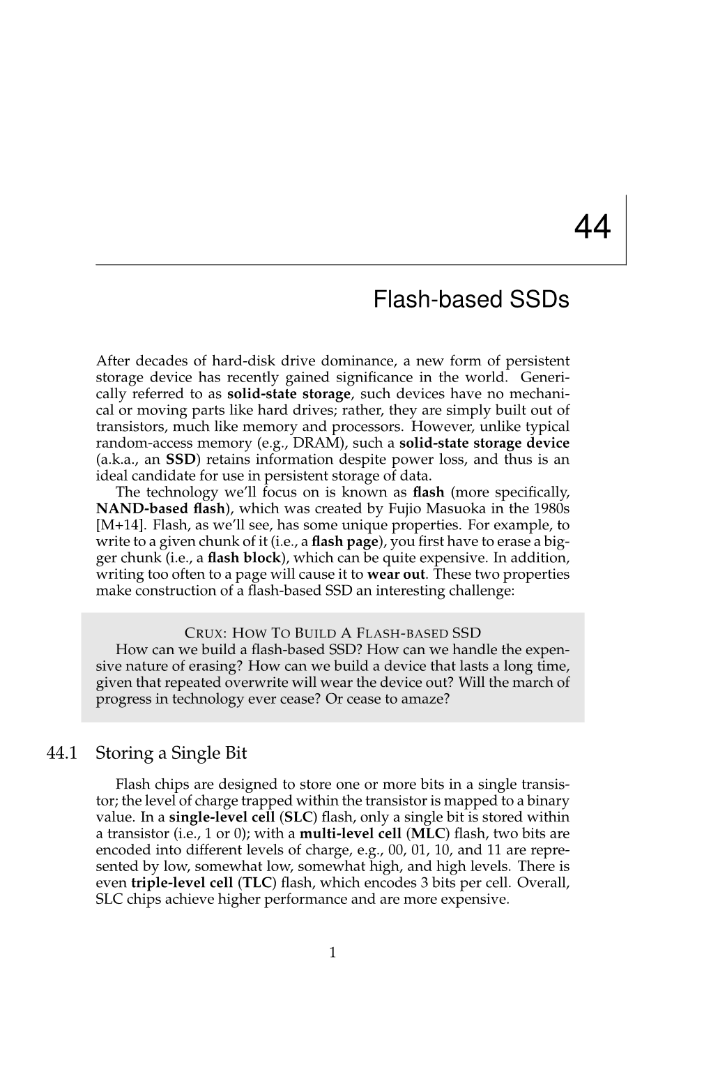 Flash-Based Ssds