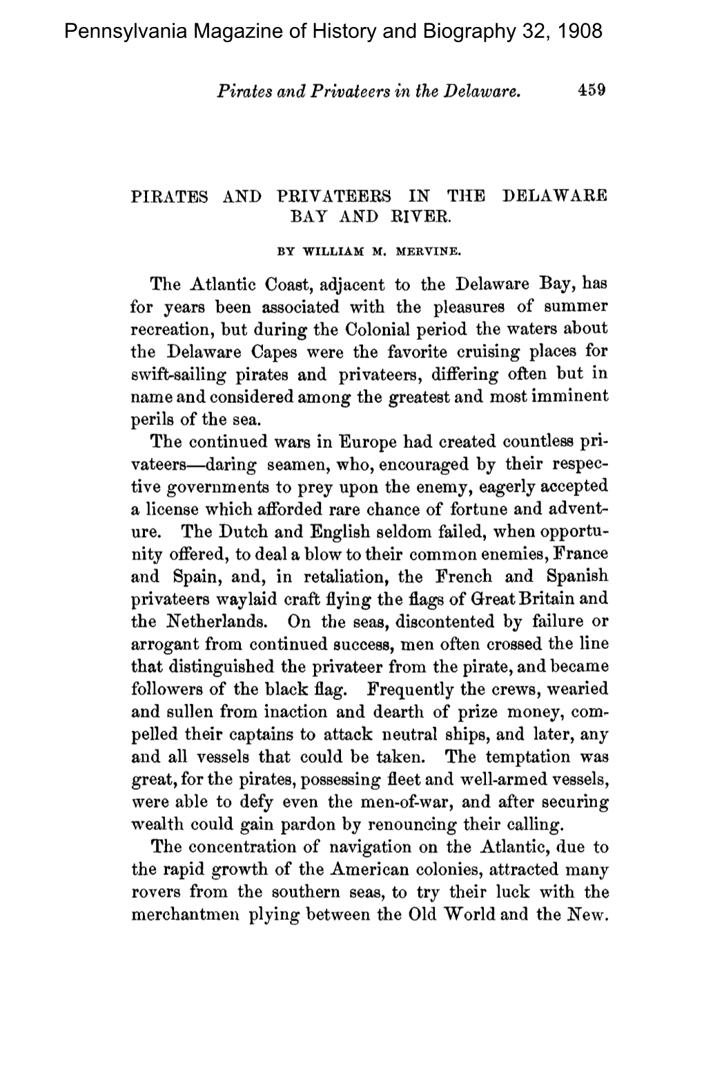 Pennsylvania Magazine of History and Biography 32, 1908