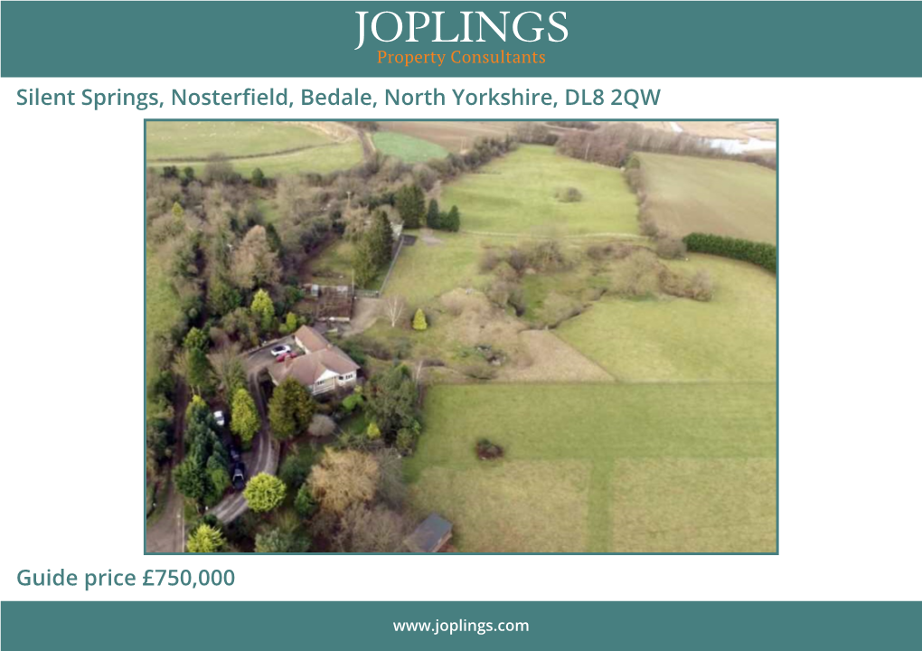 Silent Springs, Nosterfield, Bedale, North Yorkshire, DL8 2QW Guide Price £750,000