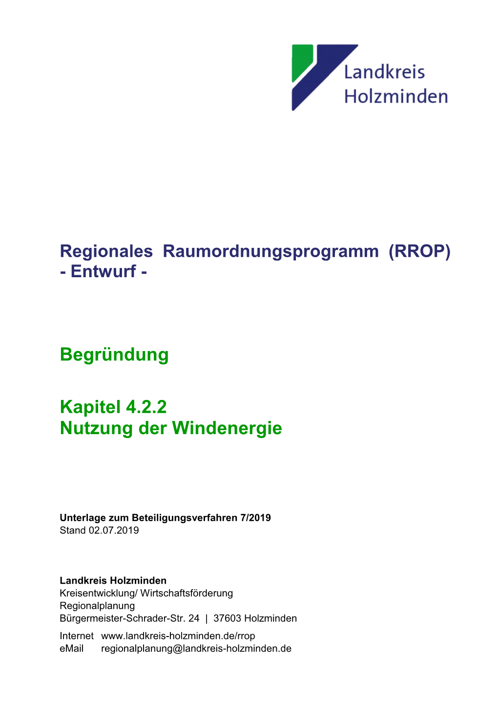 Begründung Kapitel 4.2.2 Nutzung Der Windenergie