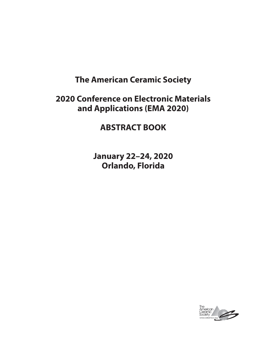 (EMA 2020) ABSTRACT BOOK January 22–24