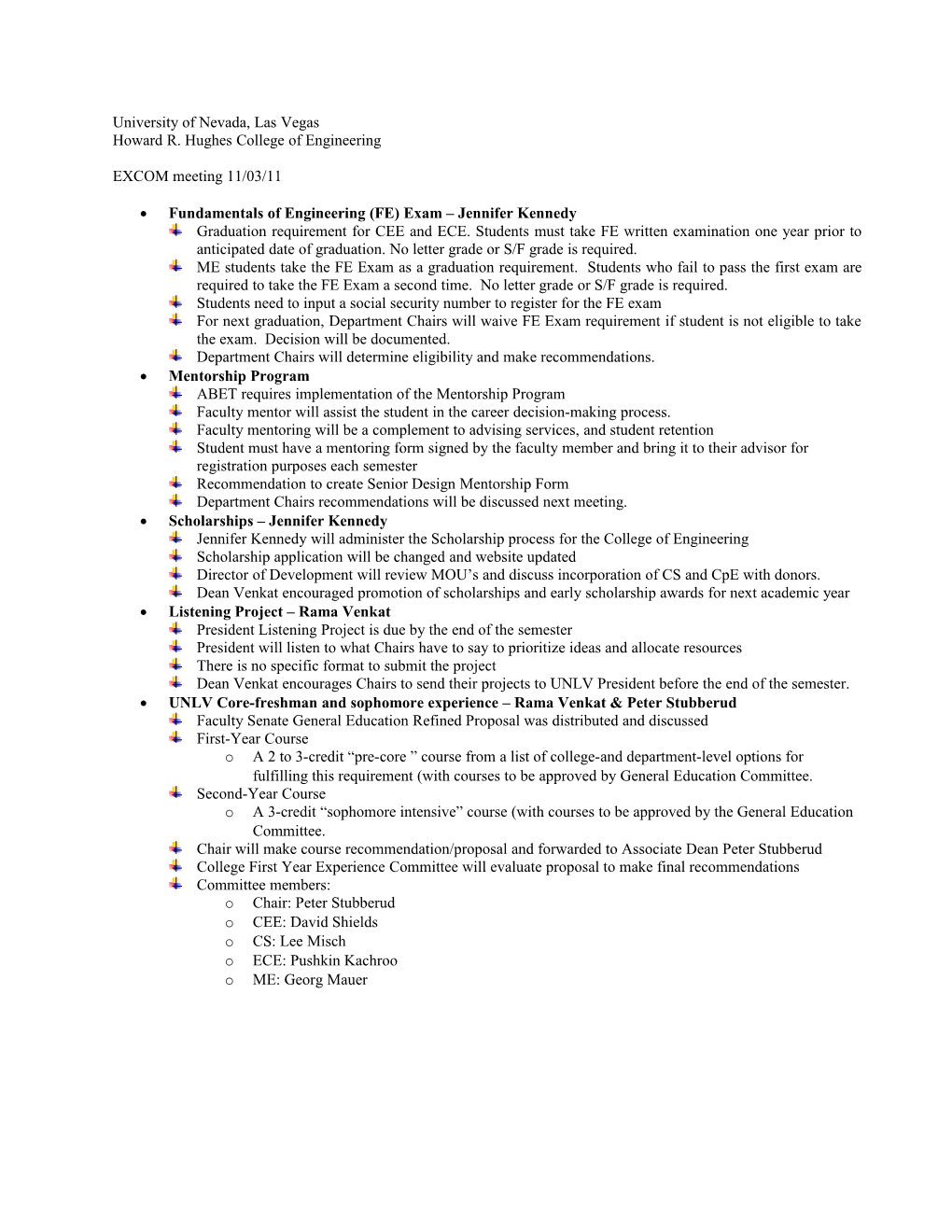 Draft Agenda for 2-19-09 PI Meeting