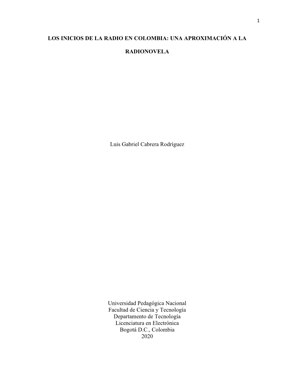 Los Inicios De La Radio En Colombia: Una Aproximación a La
