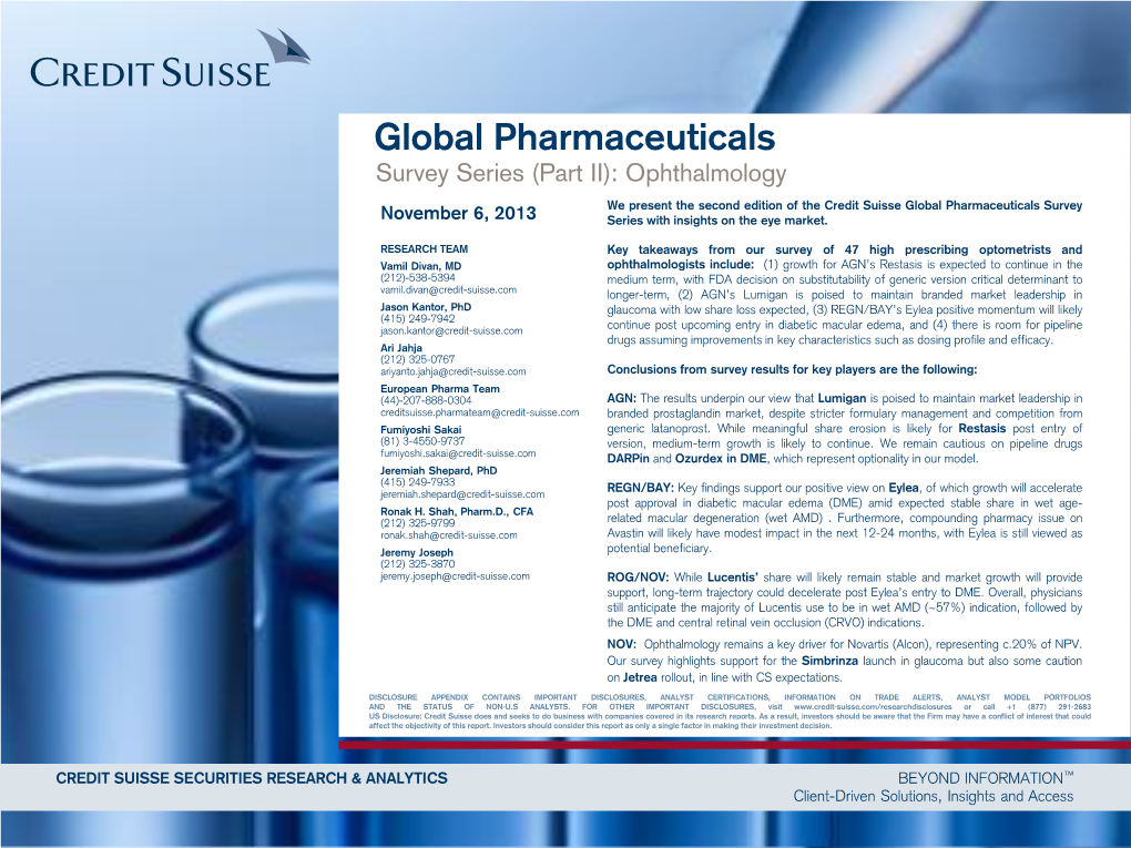 Global Pharmaceuticals