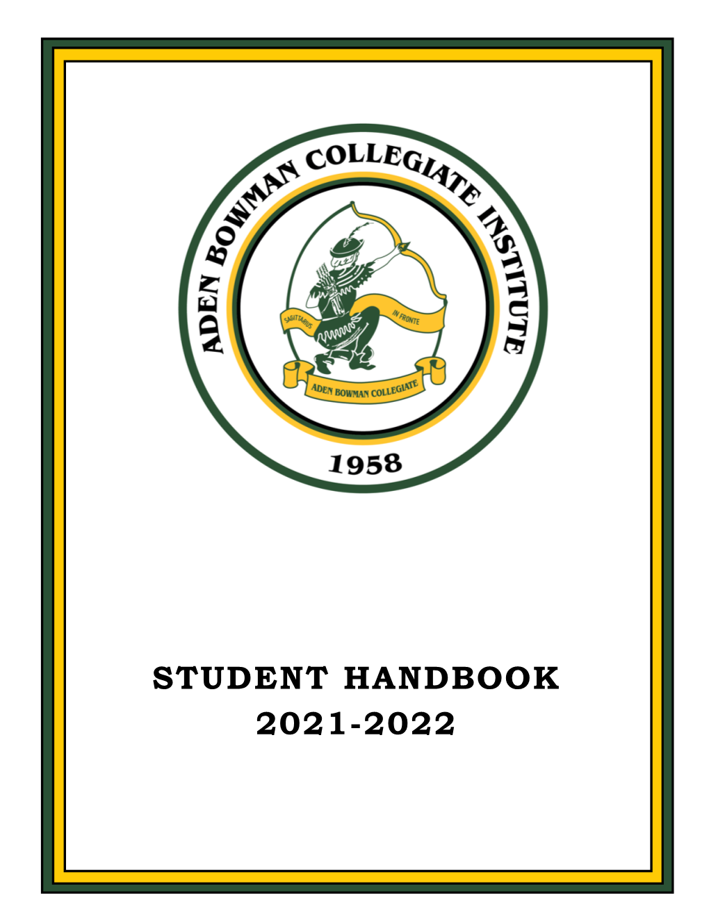 Student Handbook 2021-2022