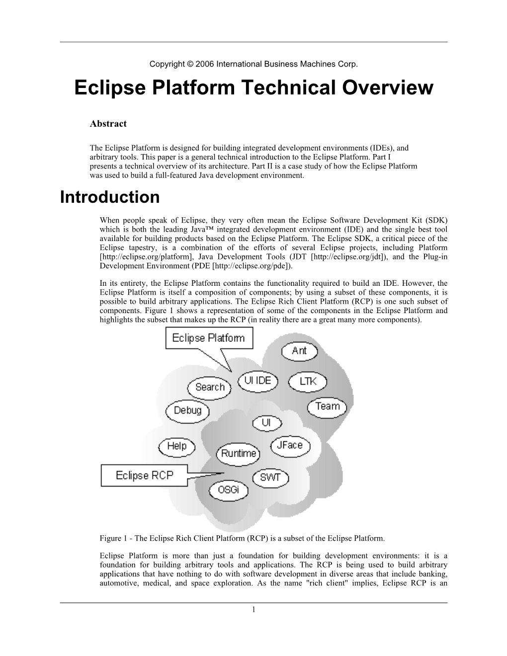 Eclipse Platform Technical Overview