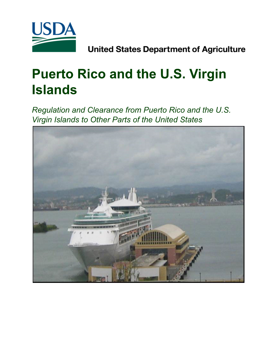 Puerto Rico and the U.S. Virgin Islands Manual