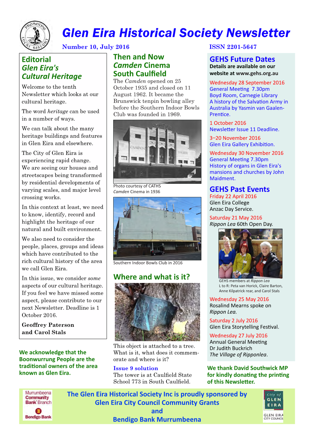 Issue 10 – July 2016