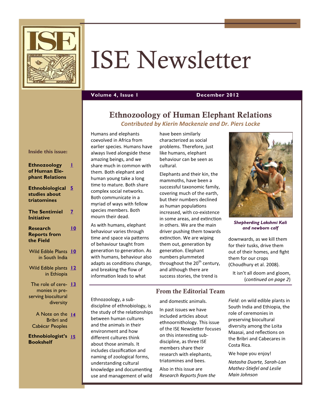 ISE Newsletter