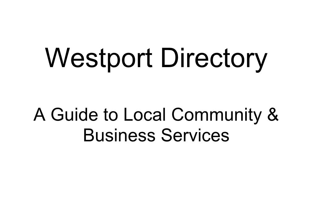 Westport Directory