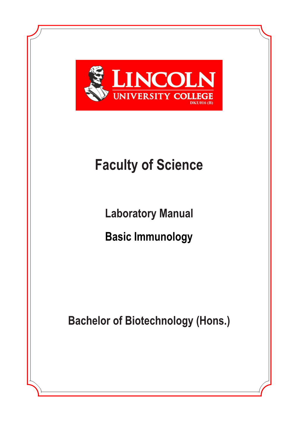 Laboratory Manual Basic Immunology Edited By