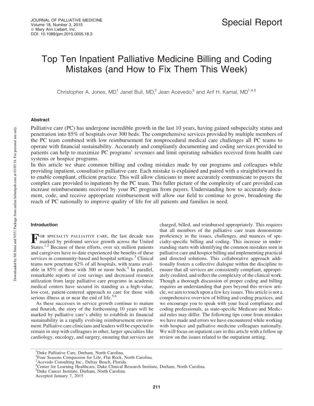 Top Ten Inpatient Palliative Medicine Billing and Coding Mistakes (And How to Fix Them This Week)