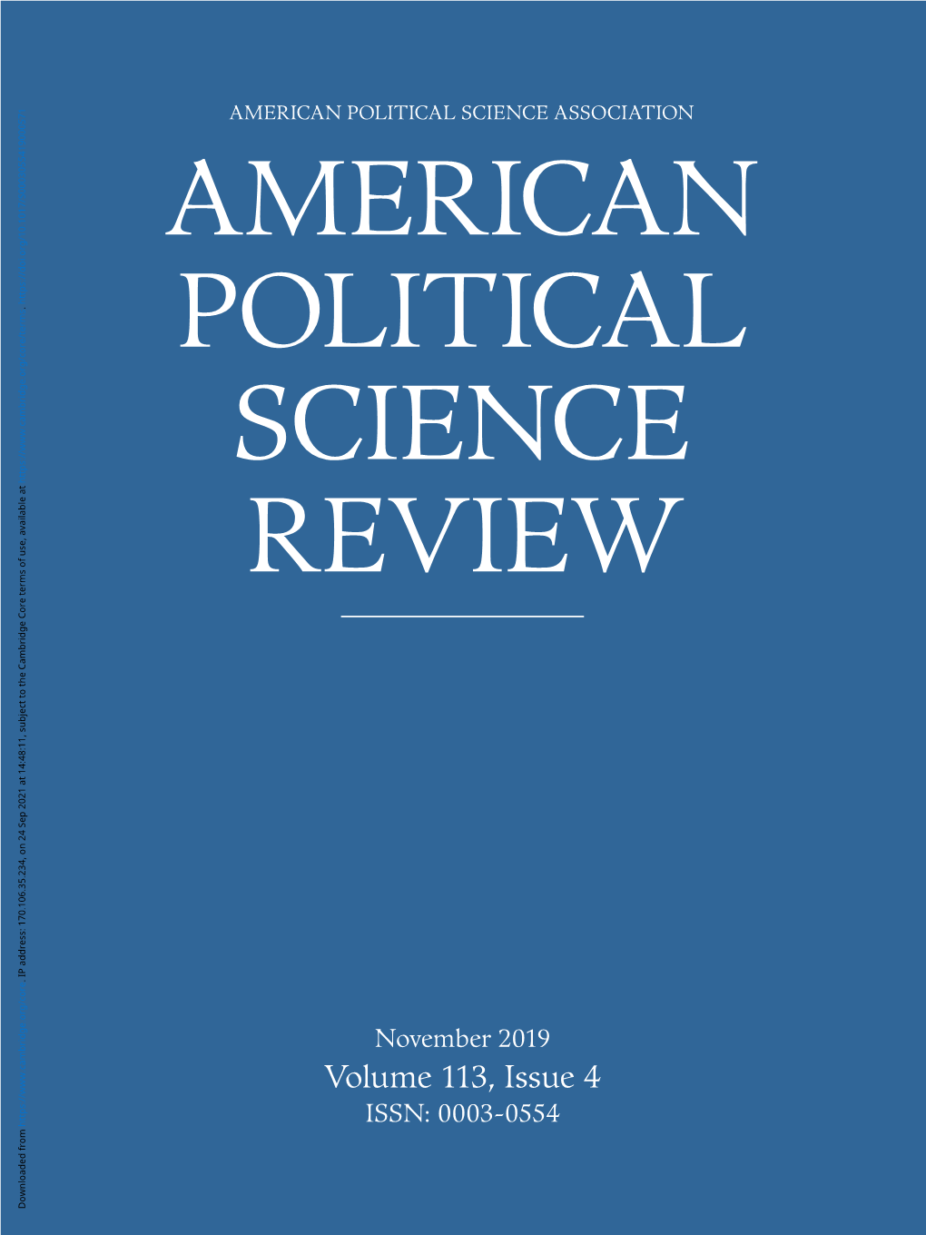 American Political Science Review