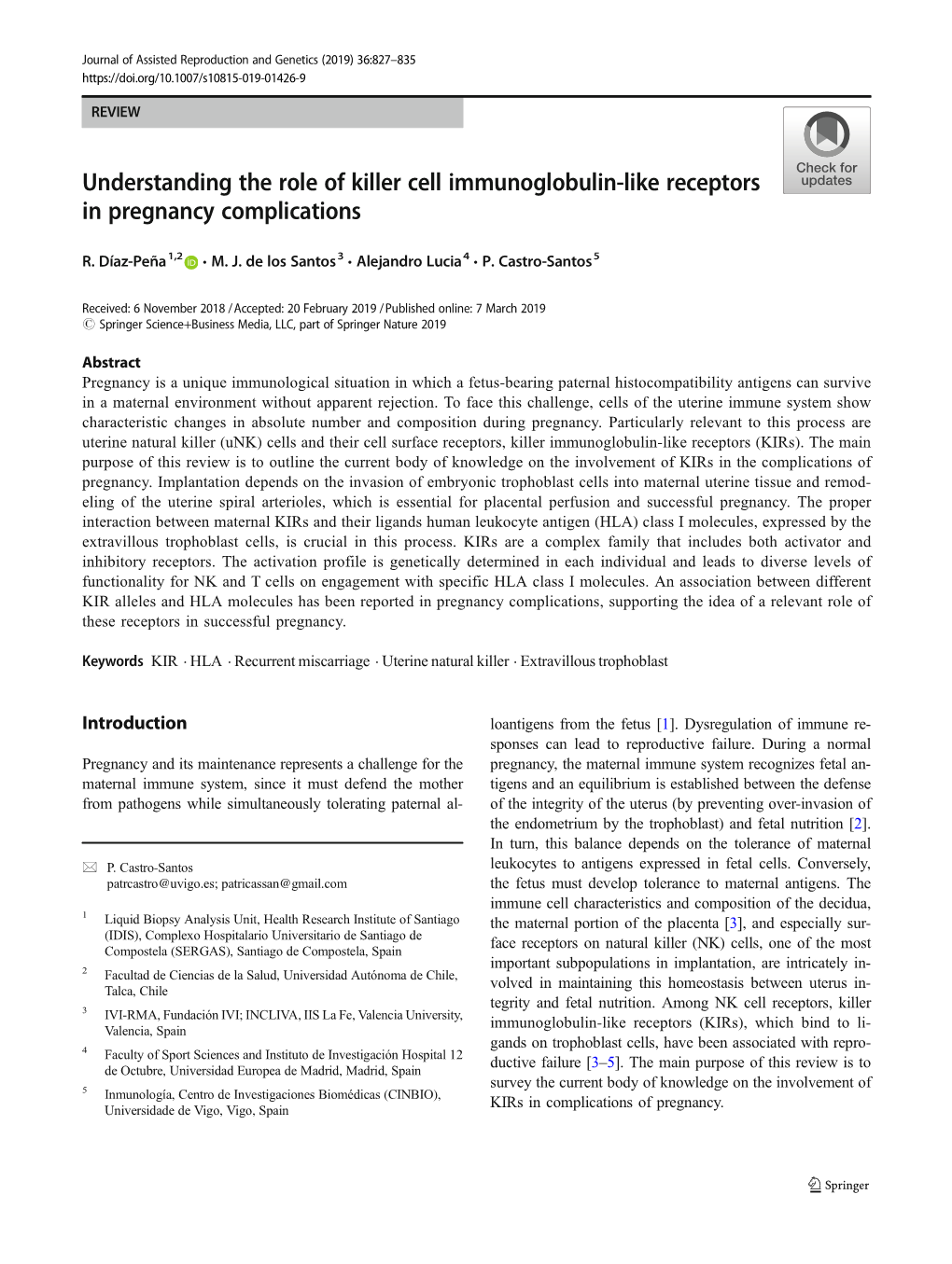 Understanding the Role of Killer Cell Immunoglobulin-Like Receptors in Pregnancy Complications