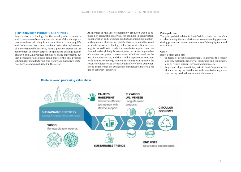 3 Raute Corporation's Non-Financial Statement