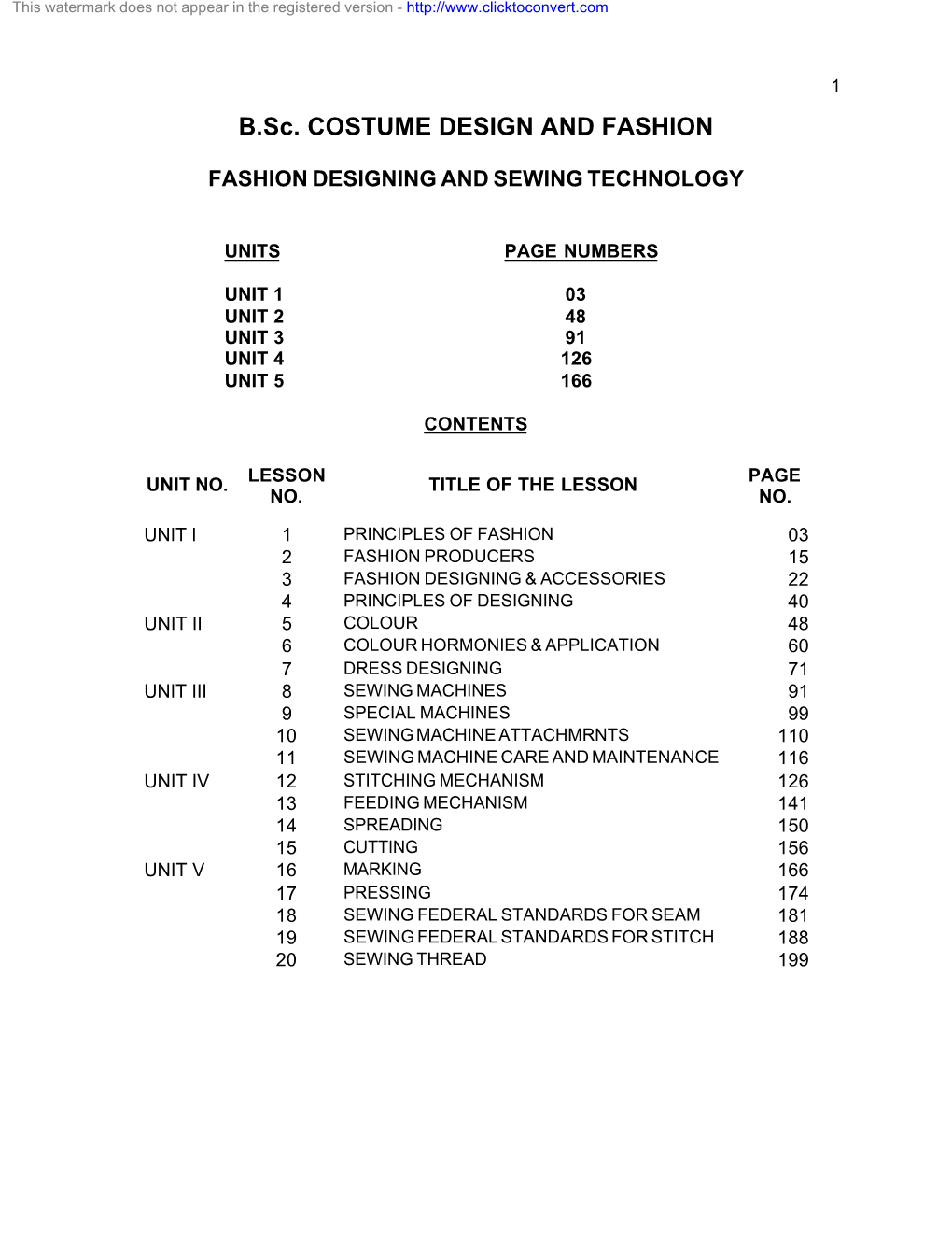 Fashion Designing and Sewing Technology