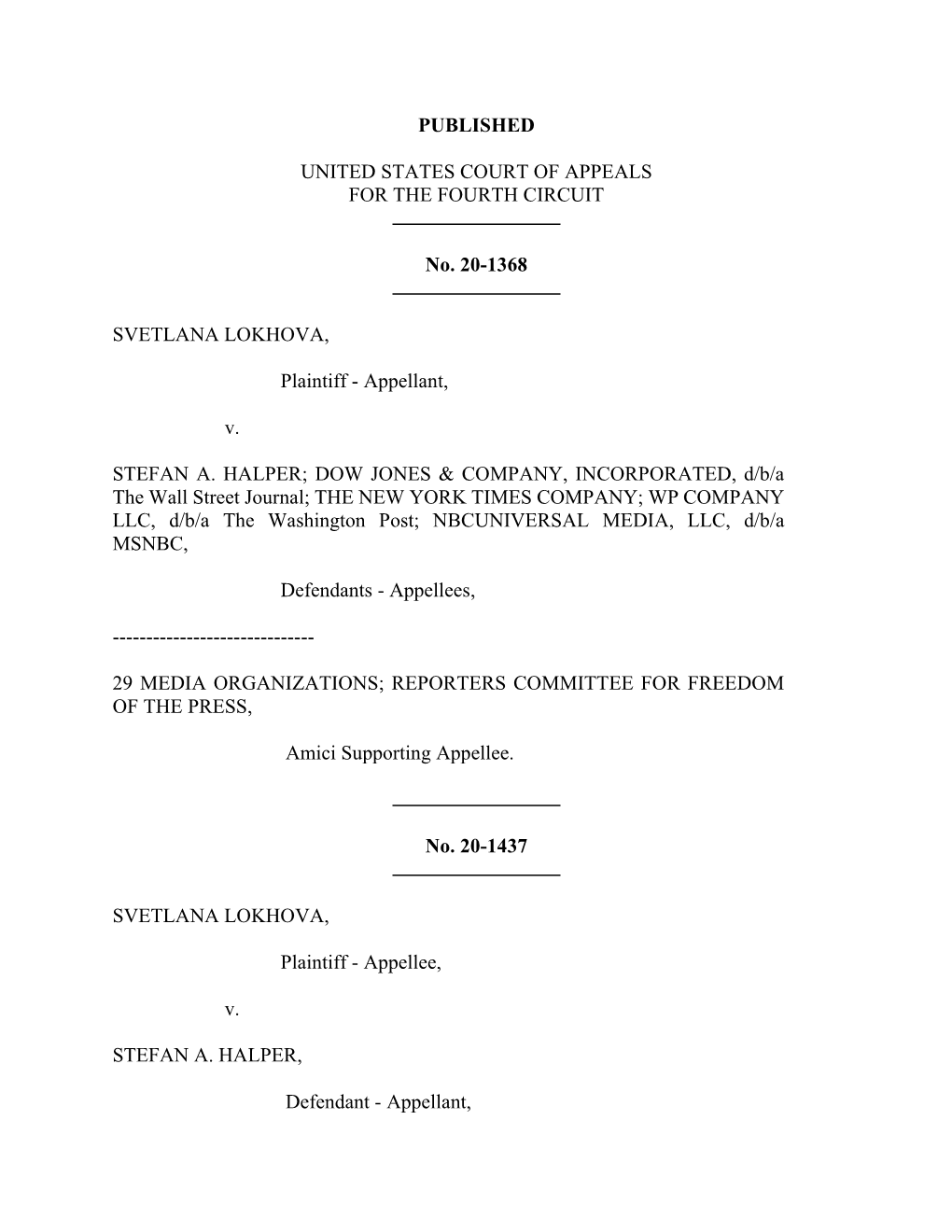 Published United States Court of Appeals for The