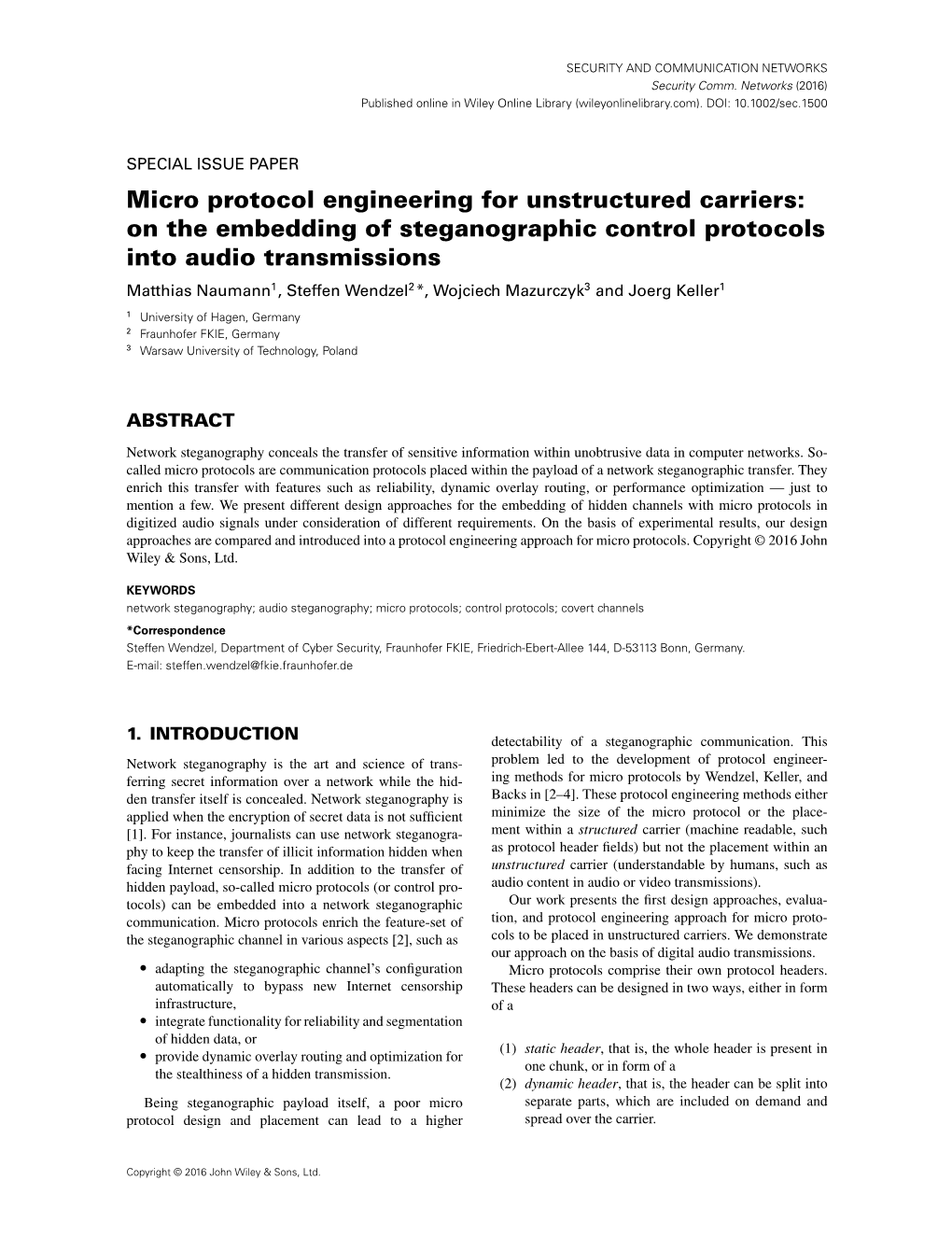 Micro Protocol Engineering for Unstructured Carriers: on The