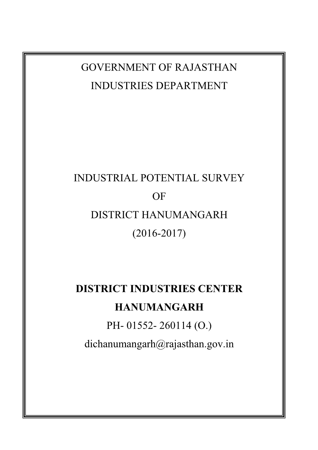 (2016-2017) District Industrie