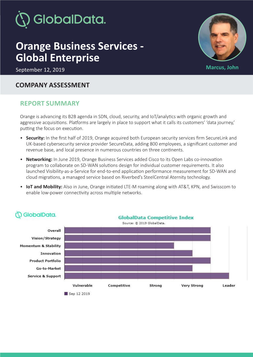 Global Enterprise September 12, 2019 Marcus, John