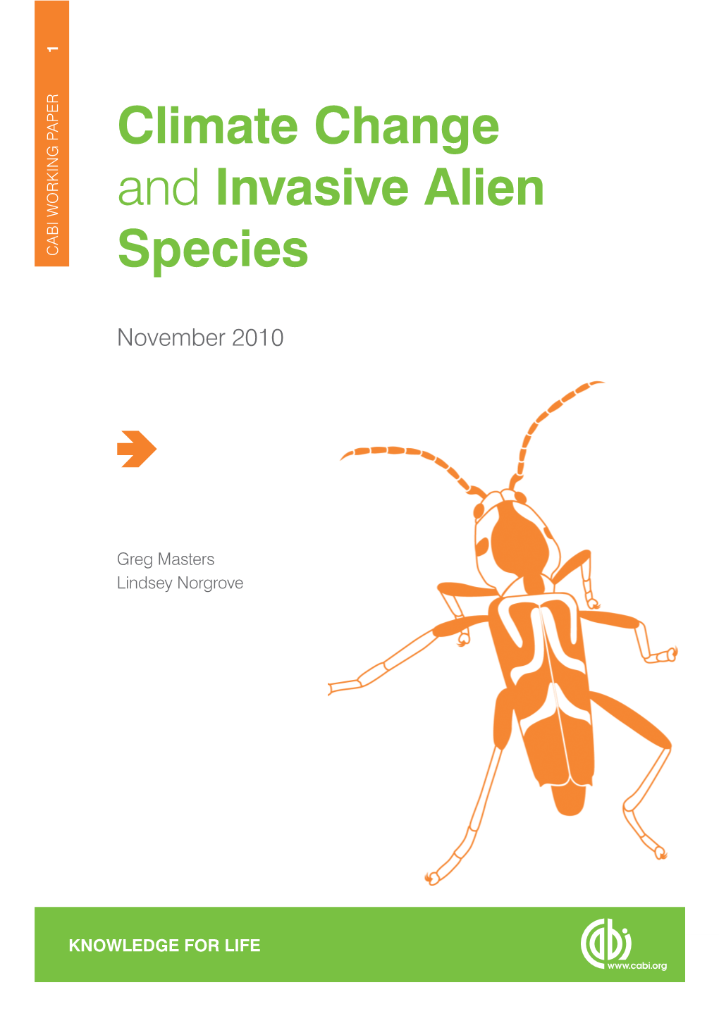 Climate Change and Invasive Alien Species