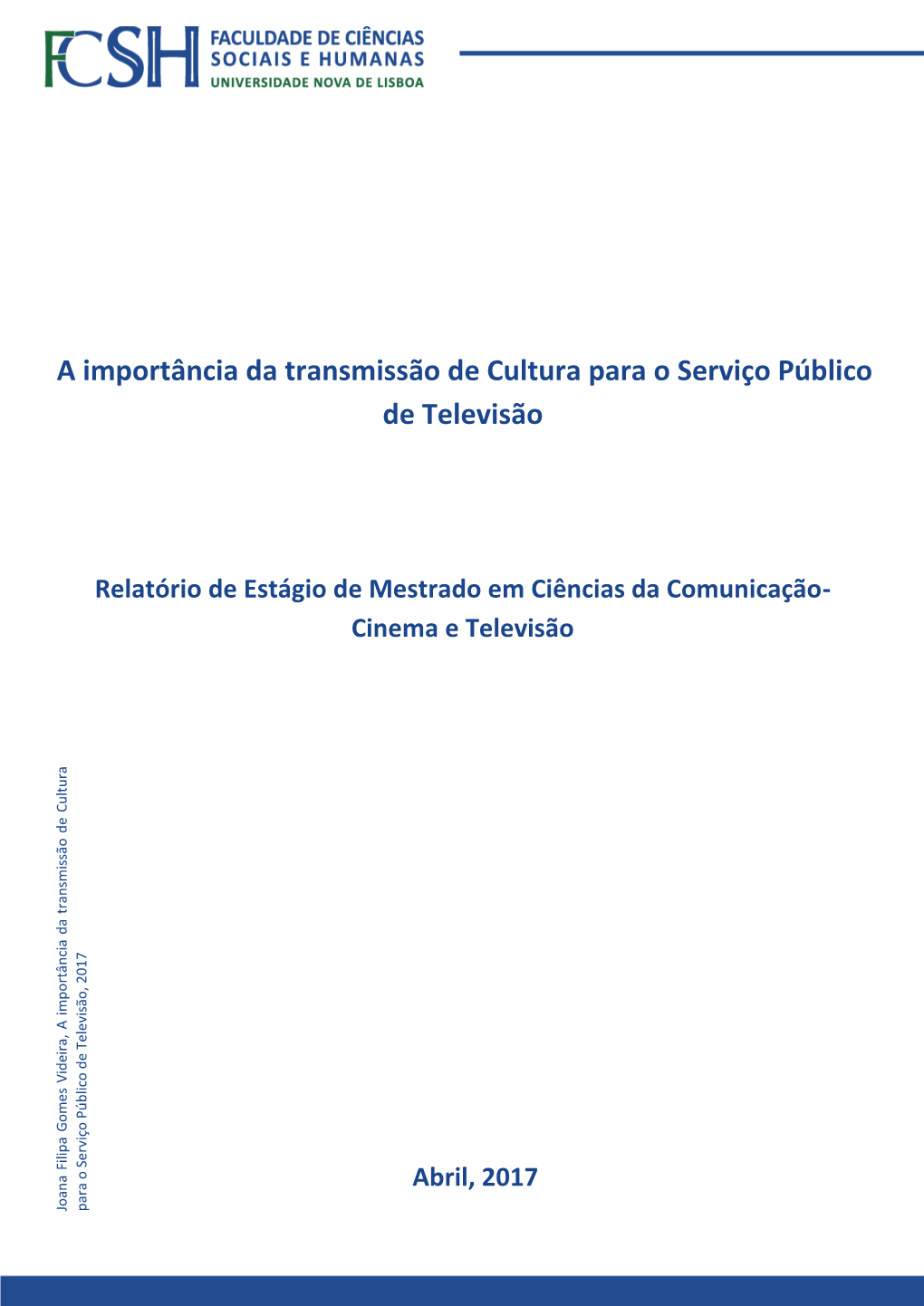 A Importância Da Transmissão De Cultura Para O Serviço Público De Televisão