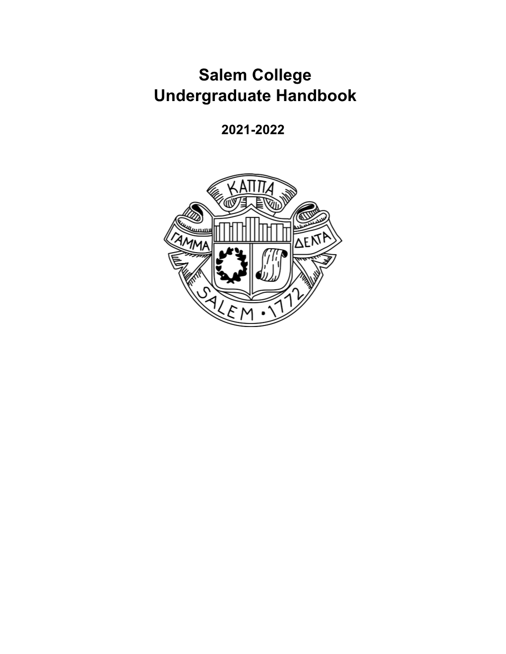 Salem College Student Handbook