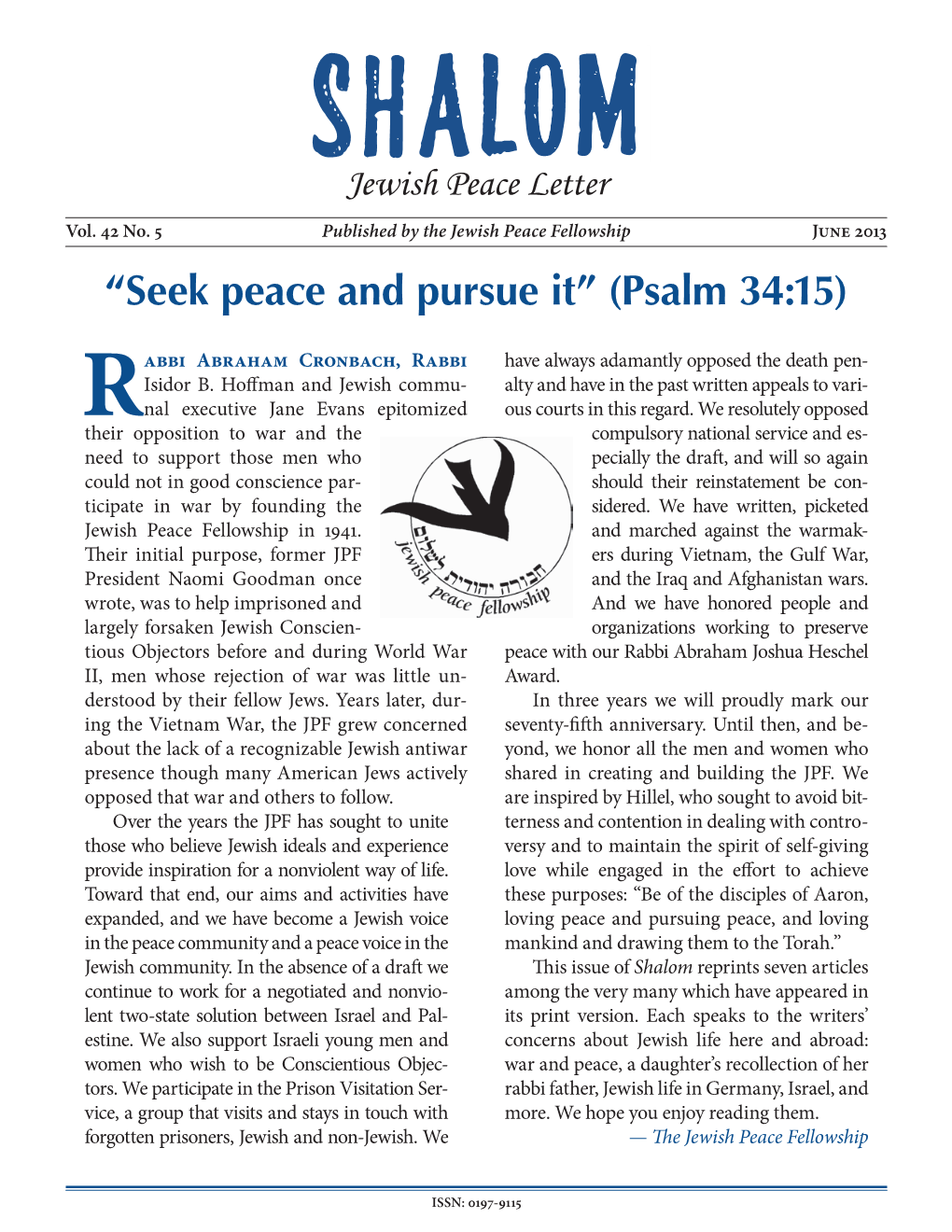 Shalom 2013-06 June.Indd