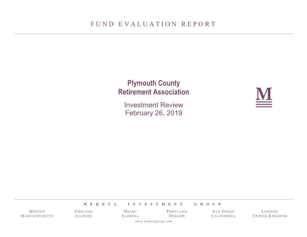 Investment Review February 26, 2019