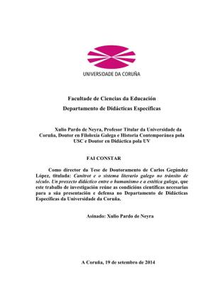 Canitrot Eo Si[S]Tema Literario Galego No Tránsito De Século