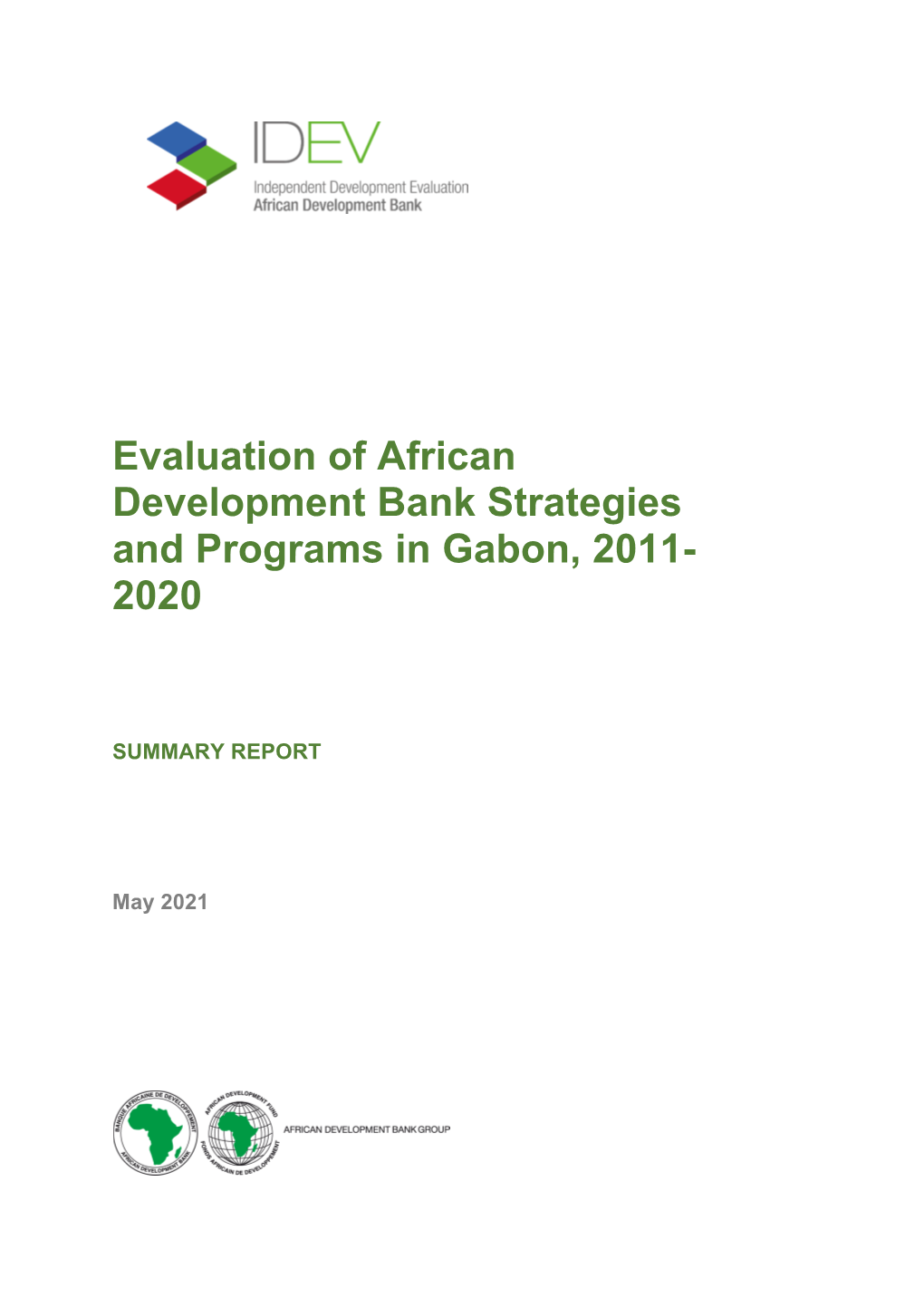 Evaluation of the African Development Bank Strategies and Programs