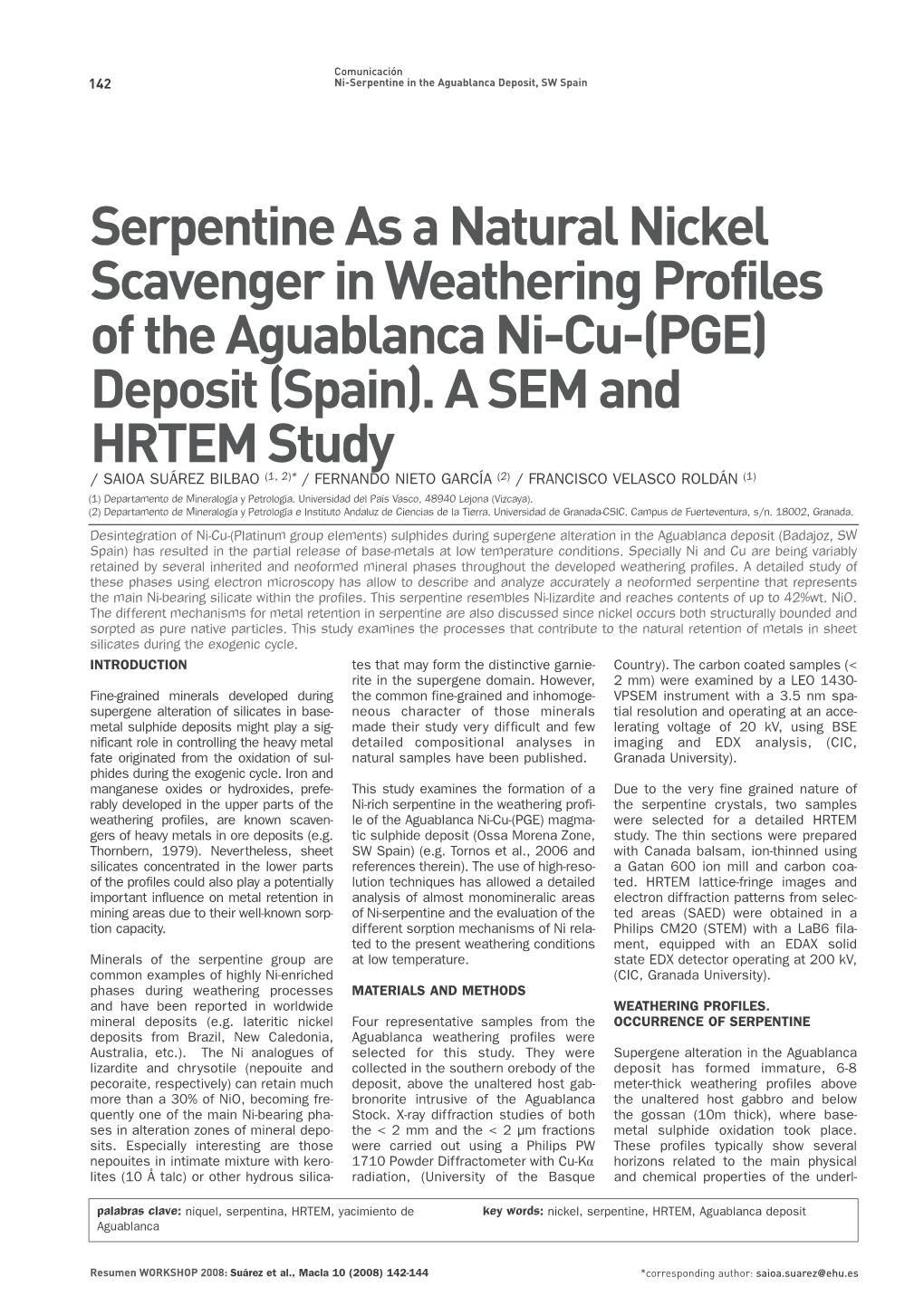 Serpentine As a Natural Nickel Scavenger in Weathering Profiles of the Aguablanca Ni-Cu-(PGE) Deposit (Spain)