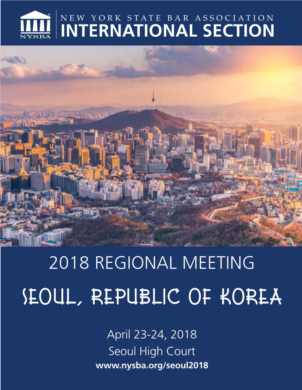 2018 REGIONAL MEETING Seoul, Republic of Korea