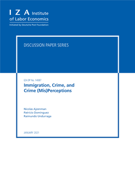 Immigration, Crime, and Crime (Mis)Perceptions
