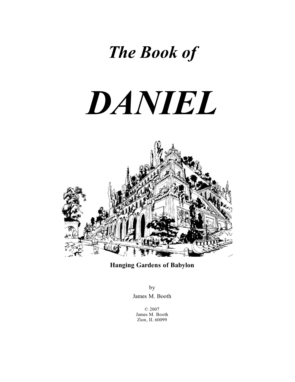 Bible Class Book on Daniel