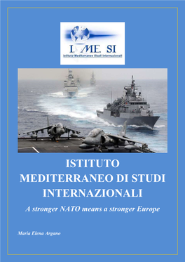 ISTITUTO MEDITERRANEO DI STUDI INTERNAZIONALI a Stronger NATO Means a Stronger Europe